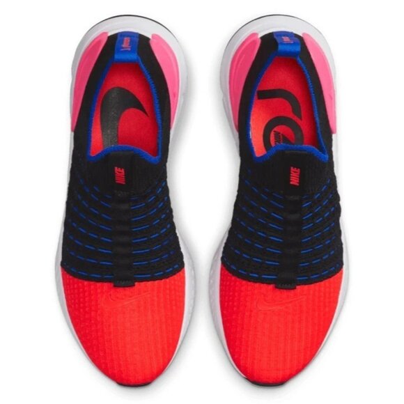 Nike Phantom Run Flyknit 2 Unisex 7.5Y/9w Running Shoes Black Red DX2354-001 NEW main image 4